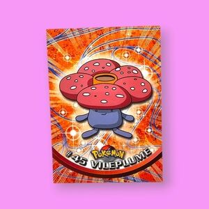 Pokemon 1999 TOPPS Vileplume #45 Blue Logo TV Animation Edition Card